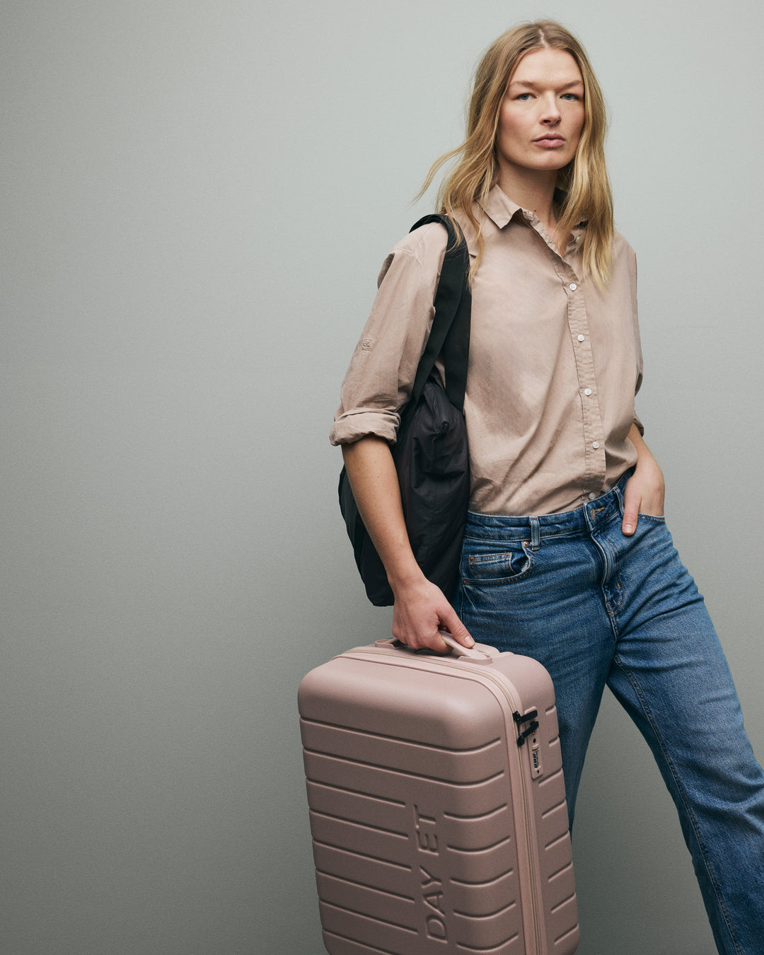 Small 20" Tonal Logo Cabin Suitcase