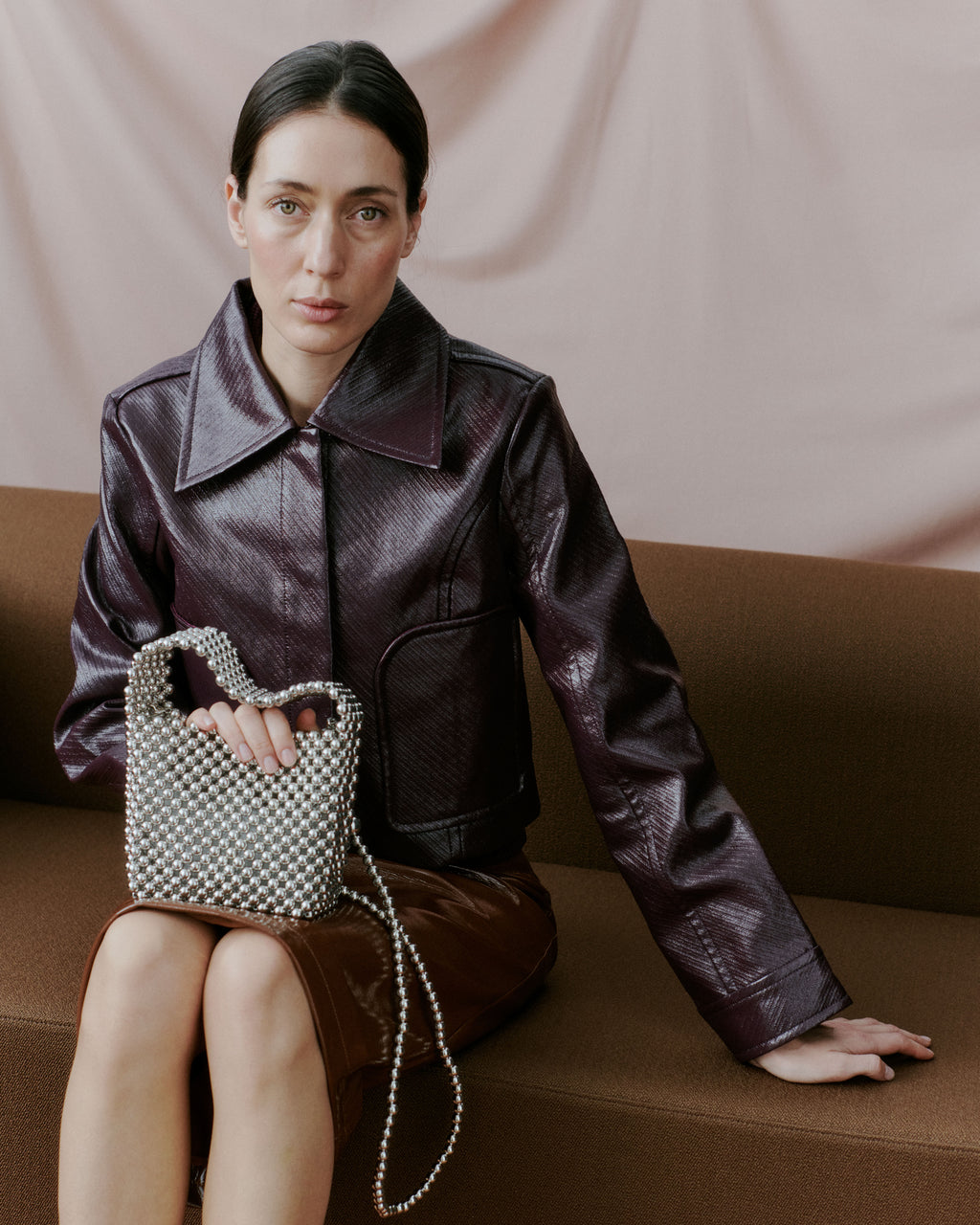 Day Beaded Chrome Handbag