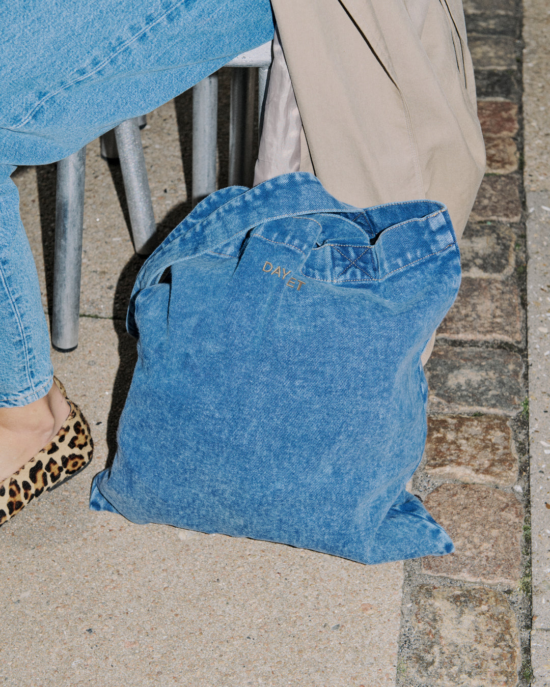 Day Washed Denim Shopper