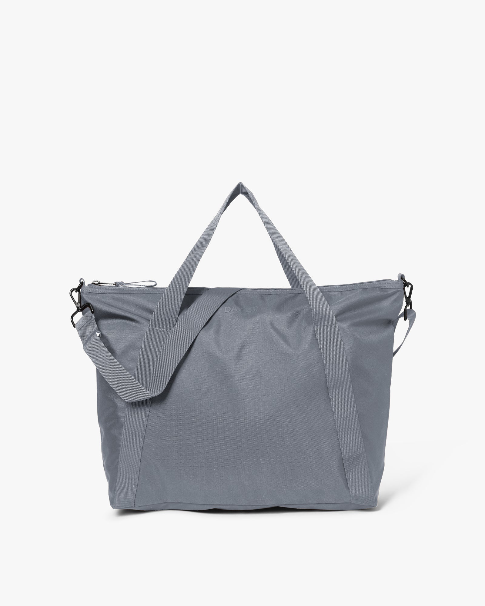 Large Tonal Nylon Crossbody Shopper Taske