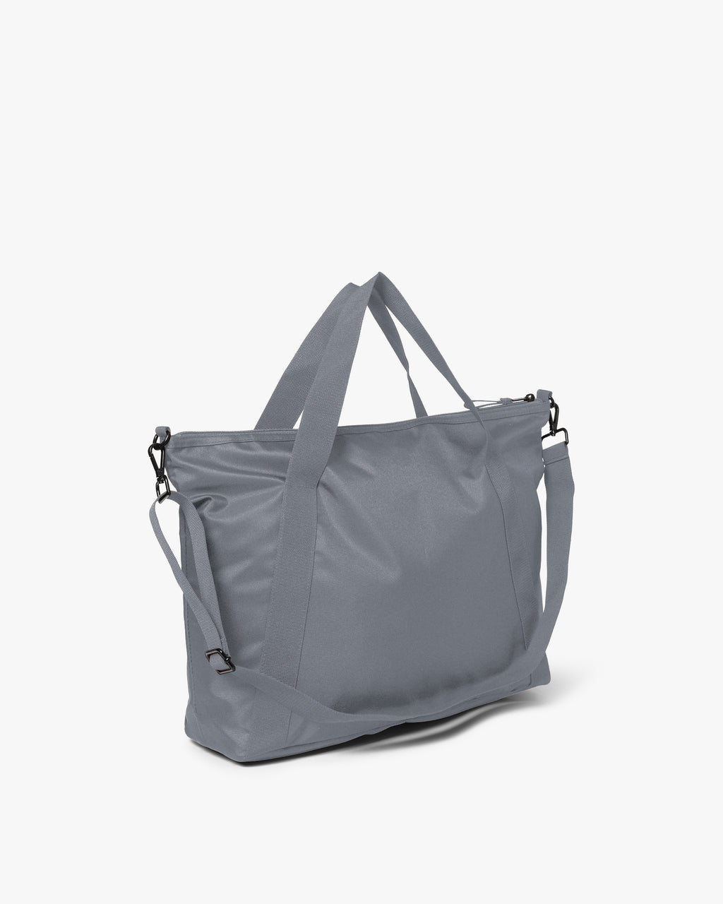 Large Tonal Nylon Crossbody Shopper Taske