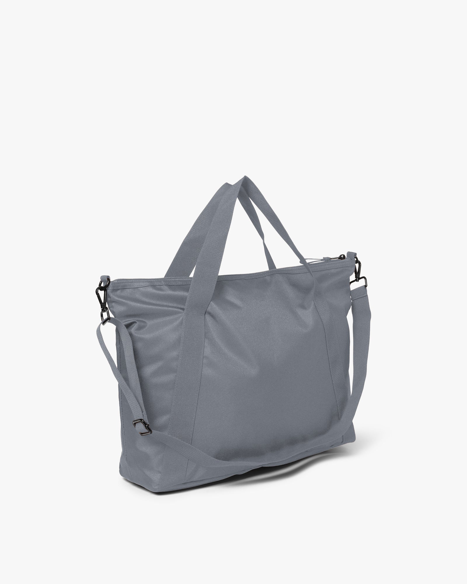 Large Tonal Nylon Crossbody Shopper Taske