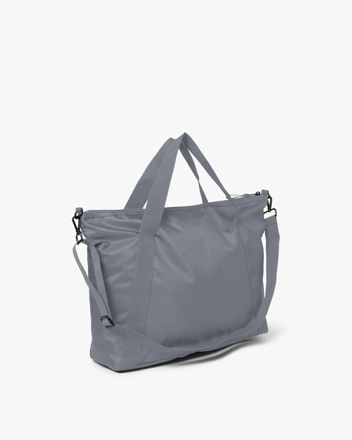 Large Tonal Nylon Crossbody Shopper Bag