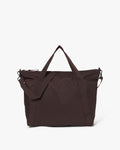 Large Tonal Nylon Crossbody Shopper Taske