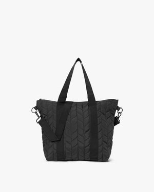 Leaf Quilt Crossbody Shopper Bag