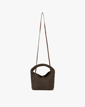 Small Hand-Braided Neoprene Crossbody Handbag
