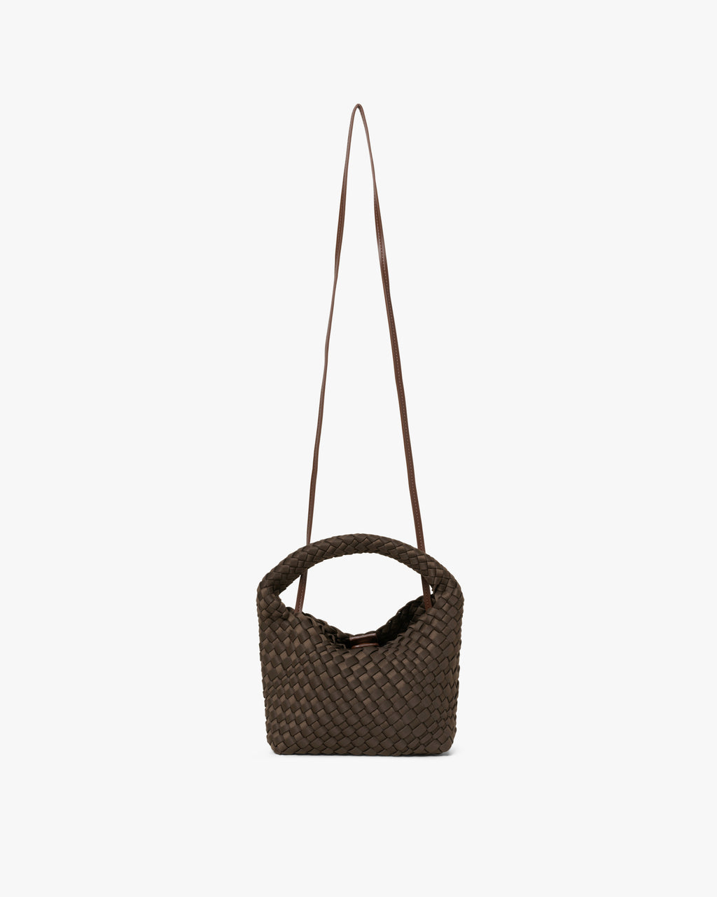 Small Hand-Braided Neoprene Crossbody Handbag