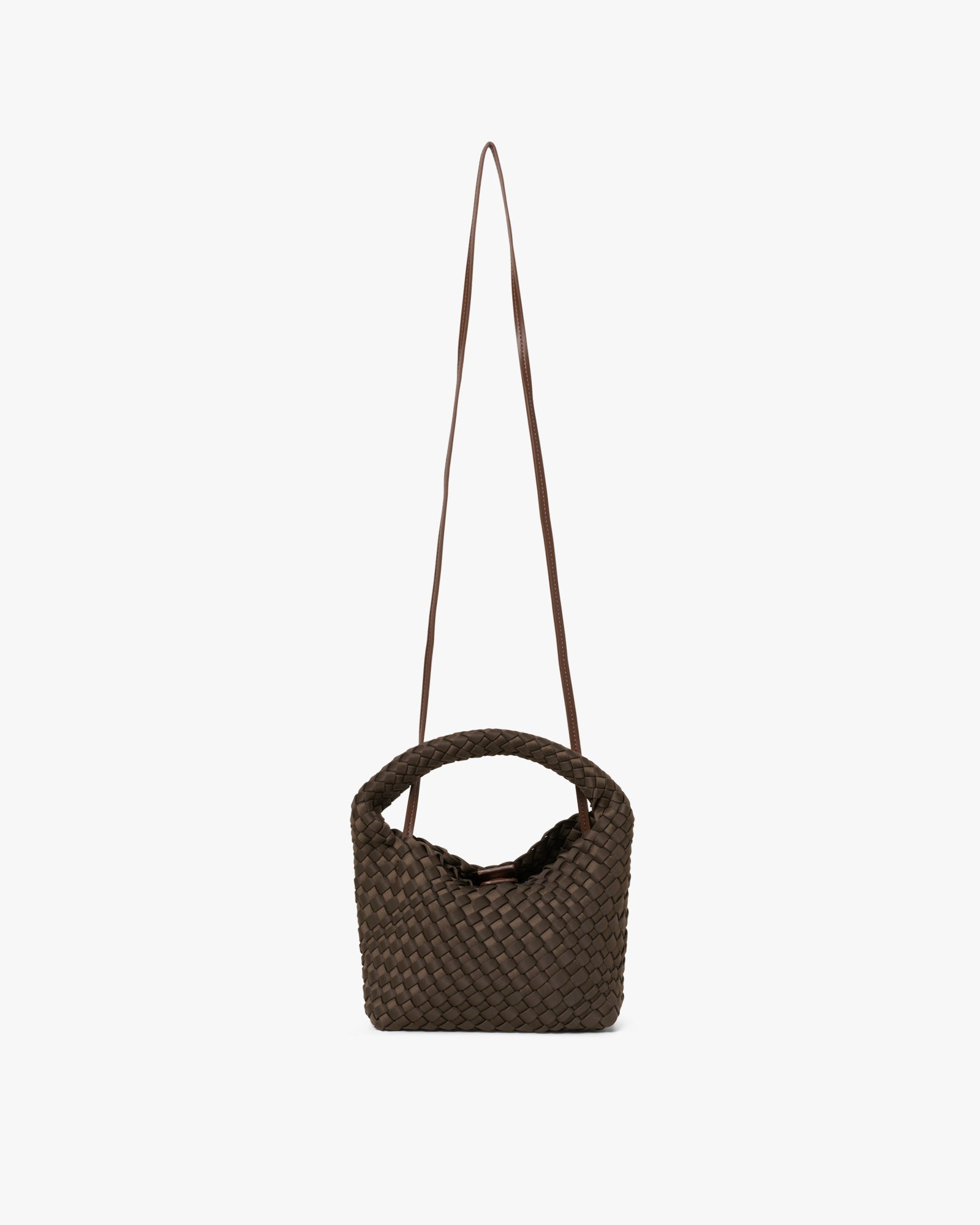 Small Hand-Braided Neoprene Crossbody Handbag