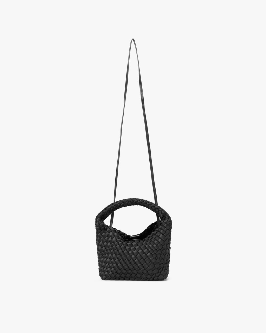Small Hand-Braided Neoprene Crossbody Handbag