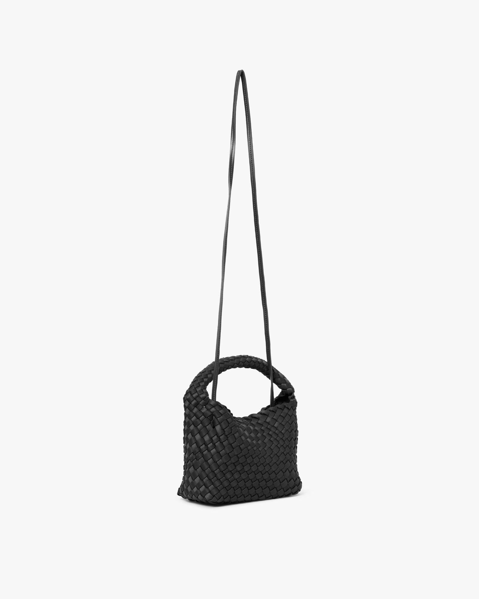 Small Hand-Braided Neoprene Crossbody Handbag