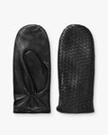 Leather Braided Mittens