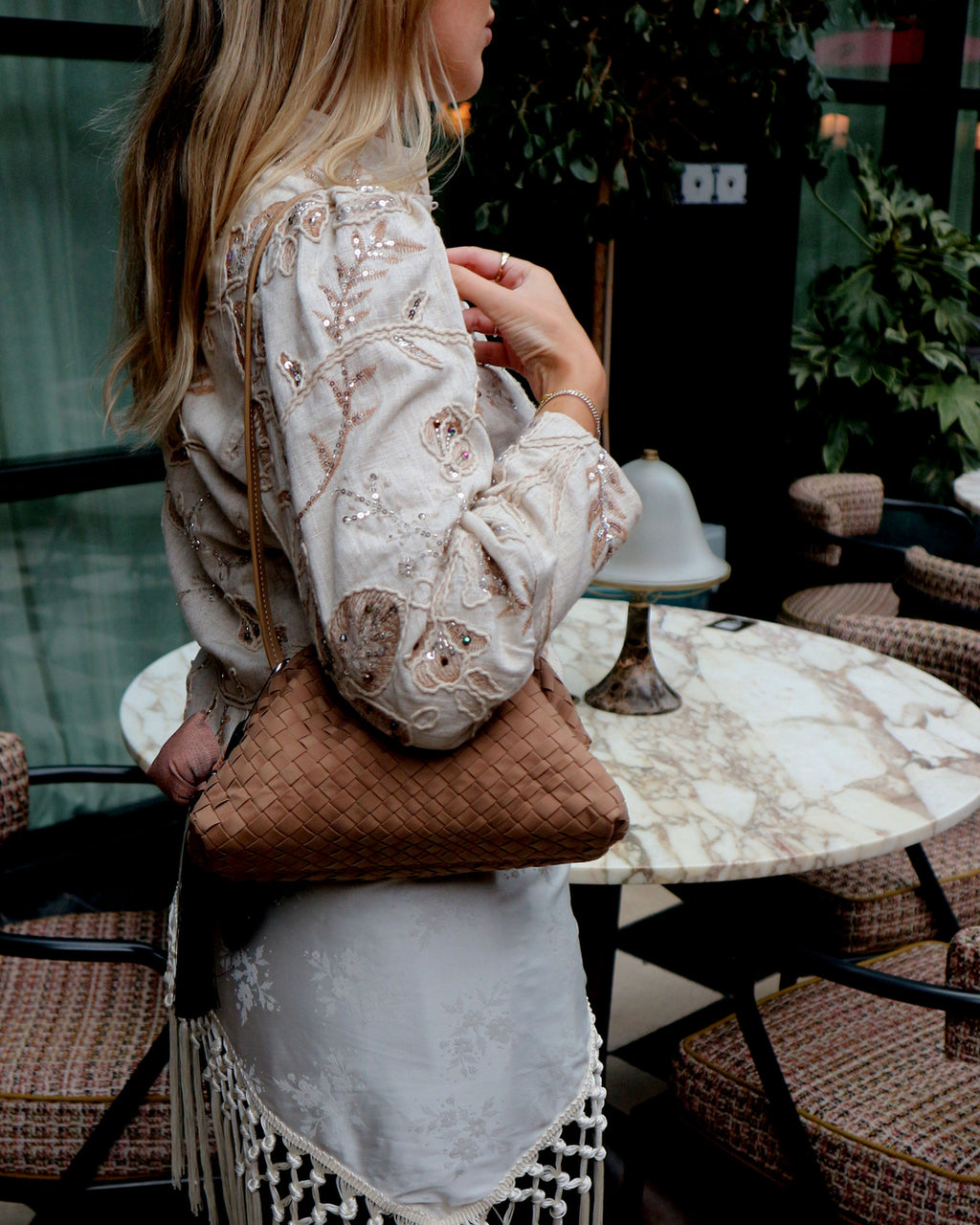 Small Hand-Braided Neoprene Clutch